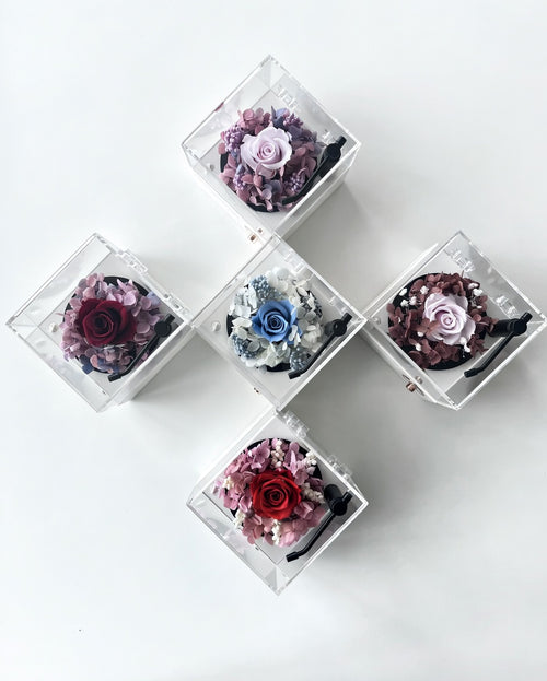 Custom Color Preserved Flower Bluetooth Speaker Music Box